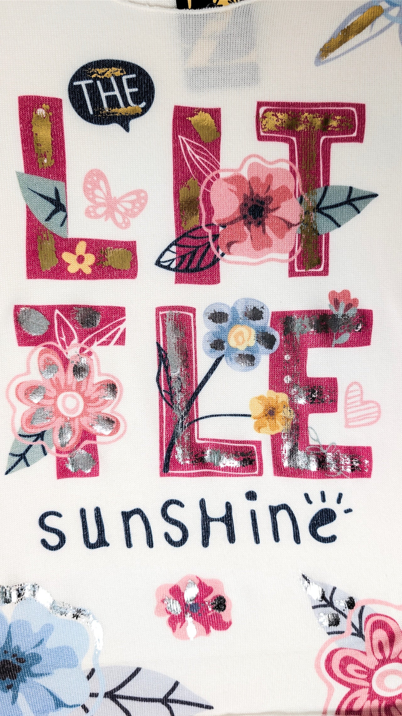 Pulover s potiskom Little Sunshine