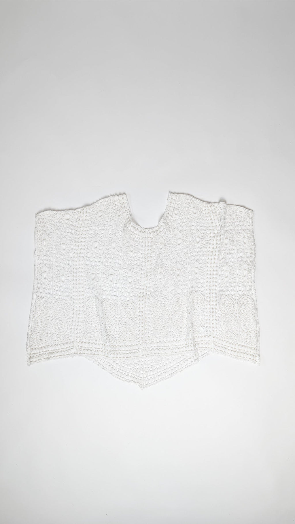 Boho čipkast top s kratkimi rokavi