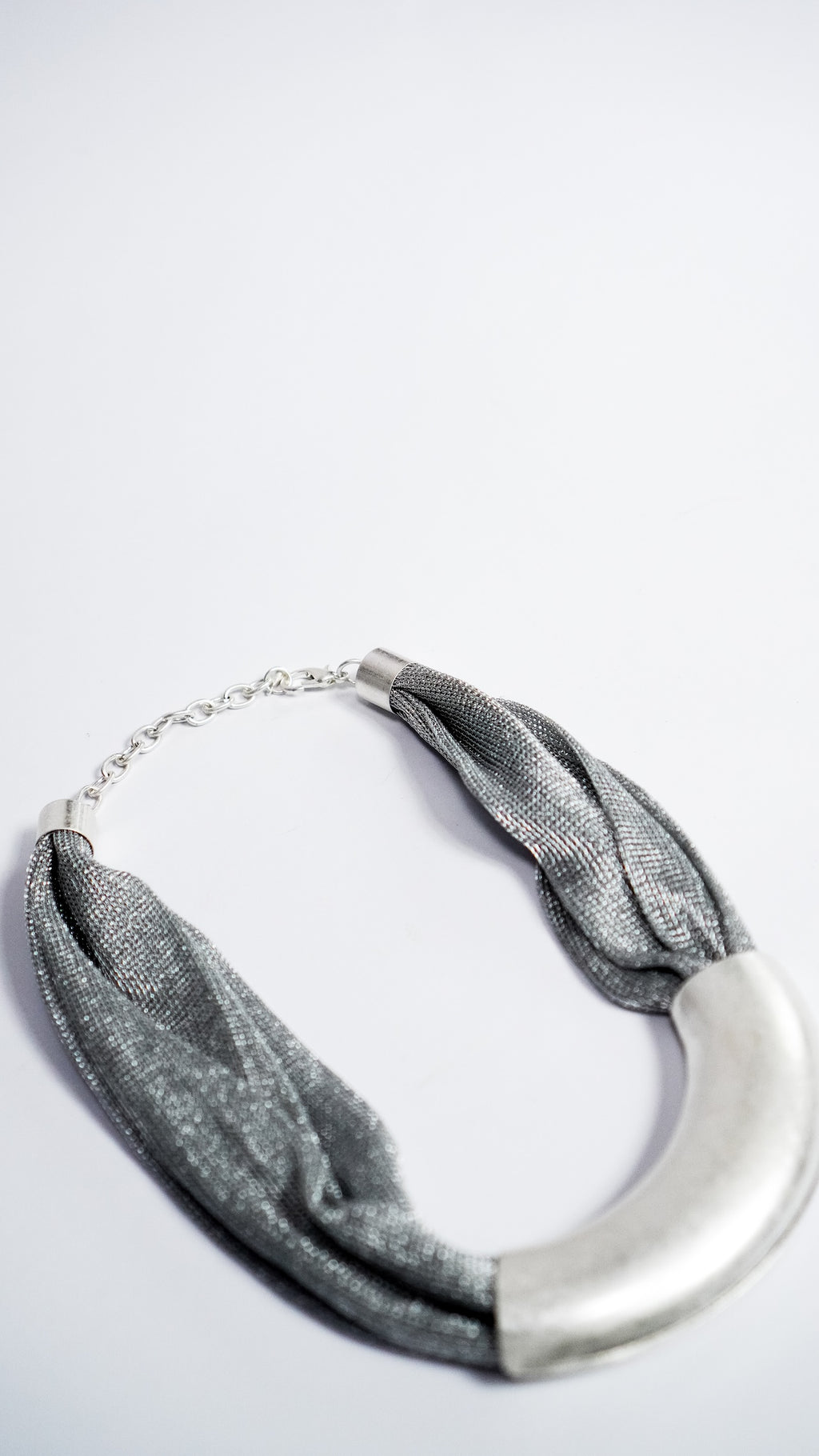 Statement ogrlica Silver Flow