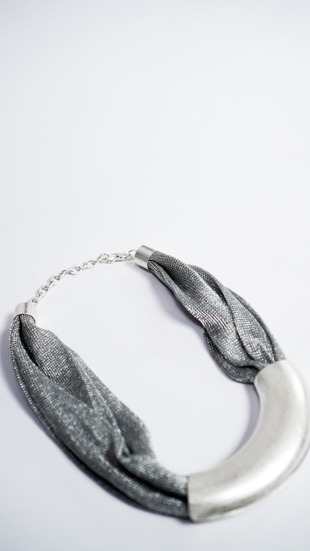 Statement ogrlica Silver Flow