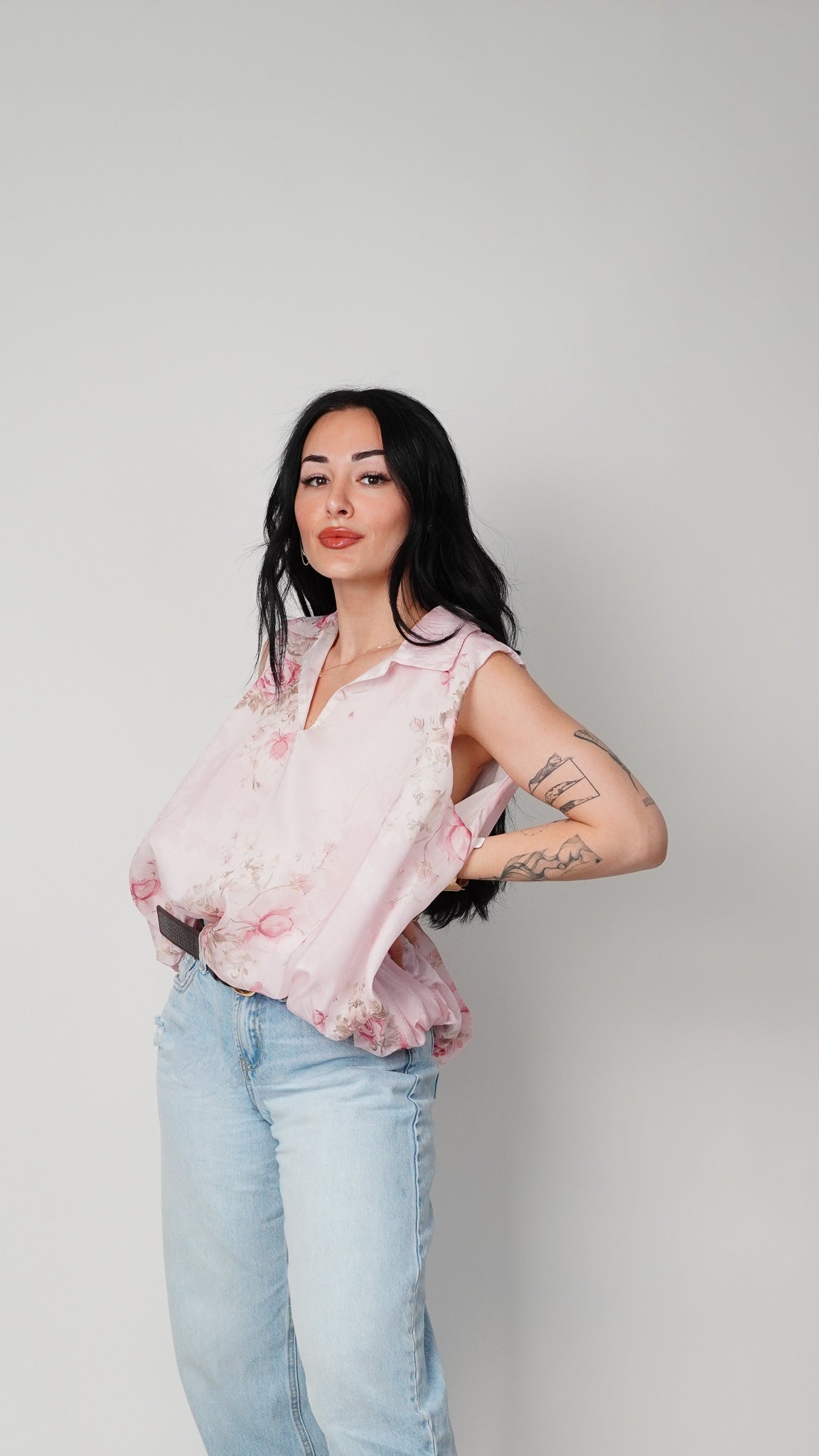 Bluza s cvetlicami