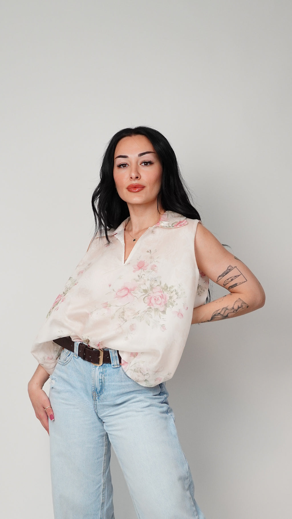 Bluza s cvetlicami