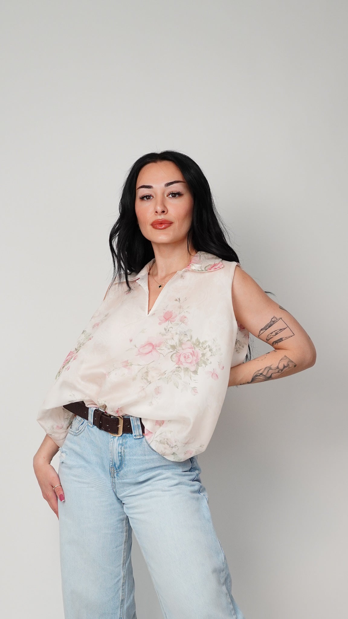 Bluza s cvetlicami