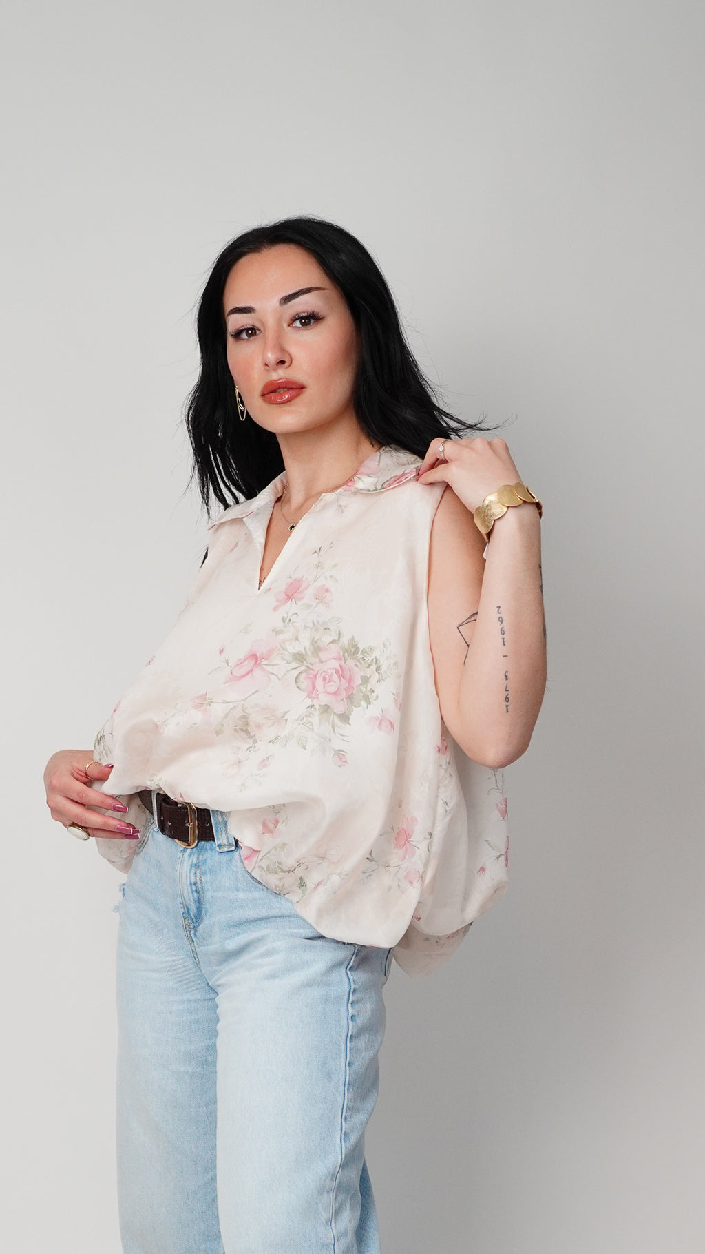 Bluza s cvetlicami
