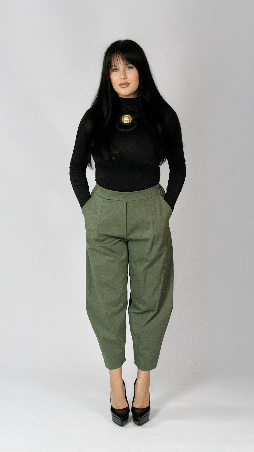 Hlače z elastičnim pasom