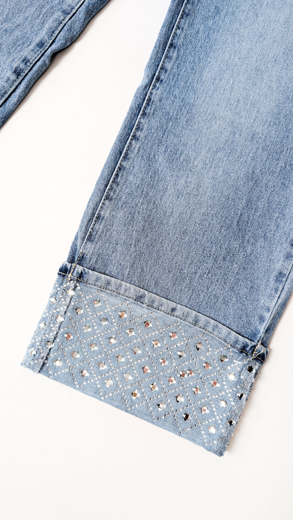 Jeans hlače s kristali