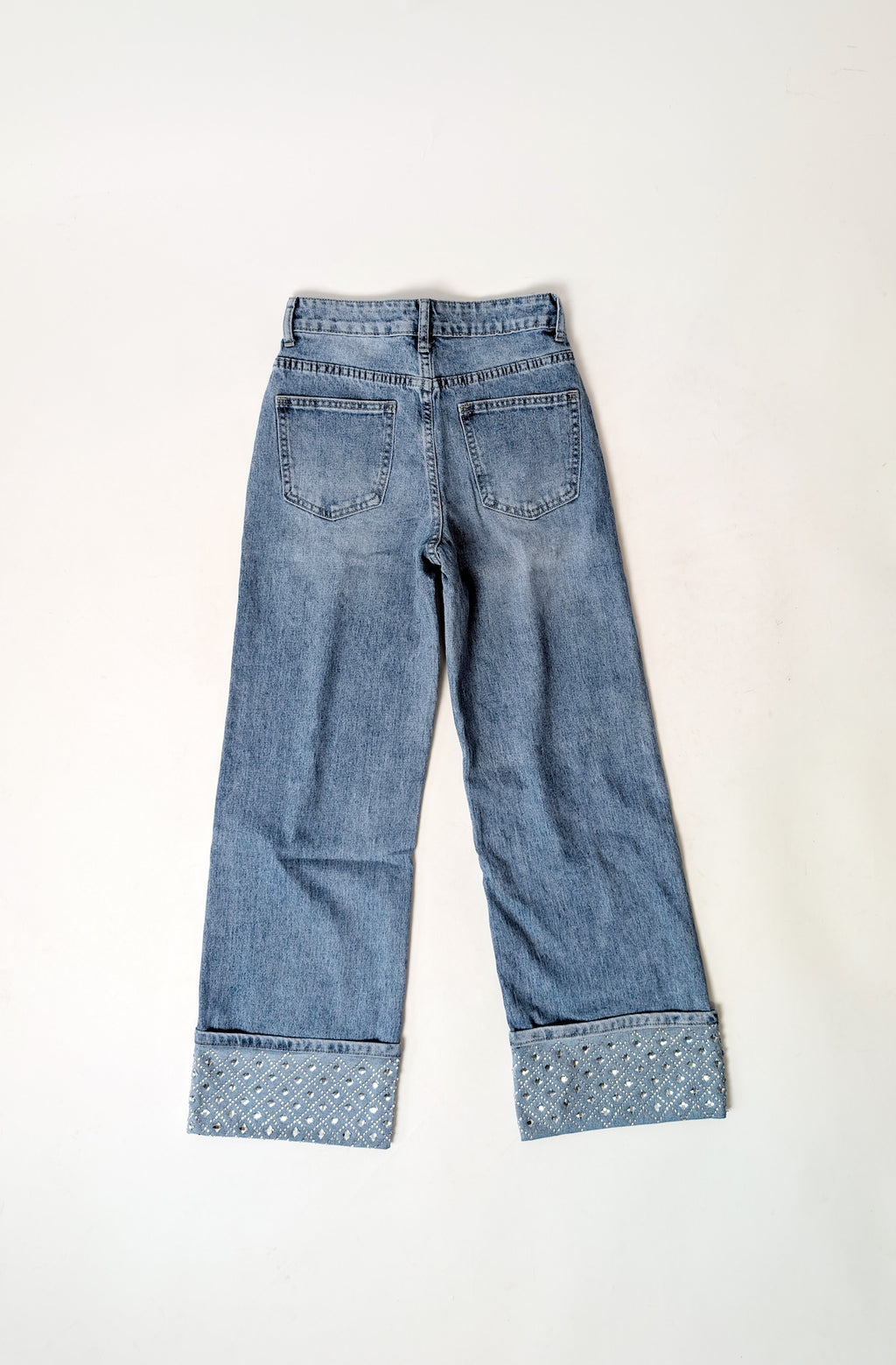 Jeans hlače s kristali