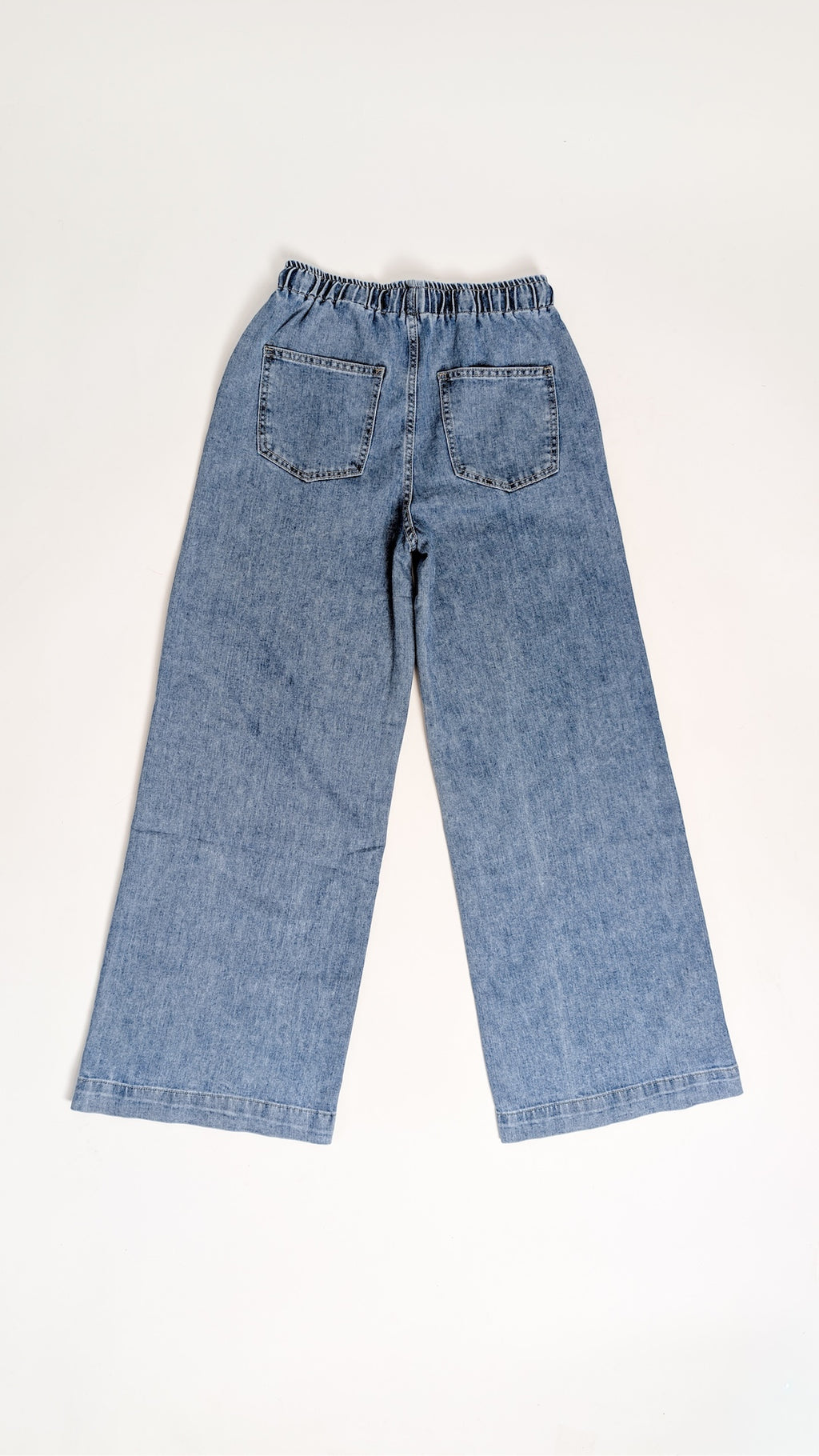 Jeans hlače z elastičnim pasom