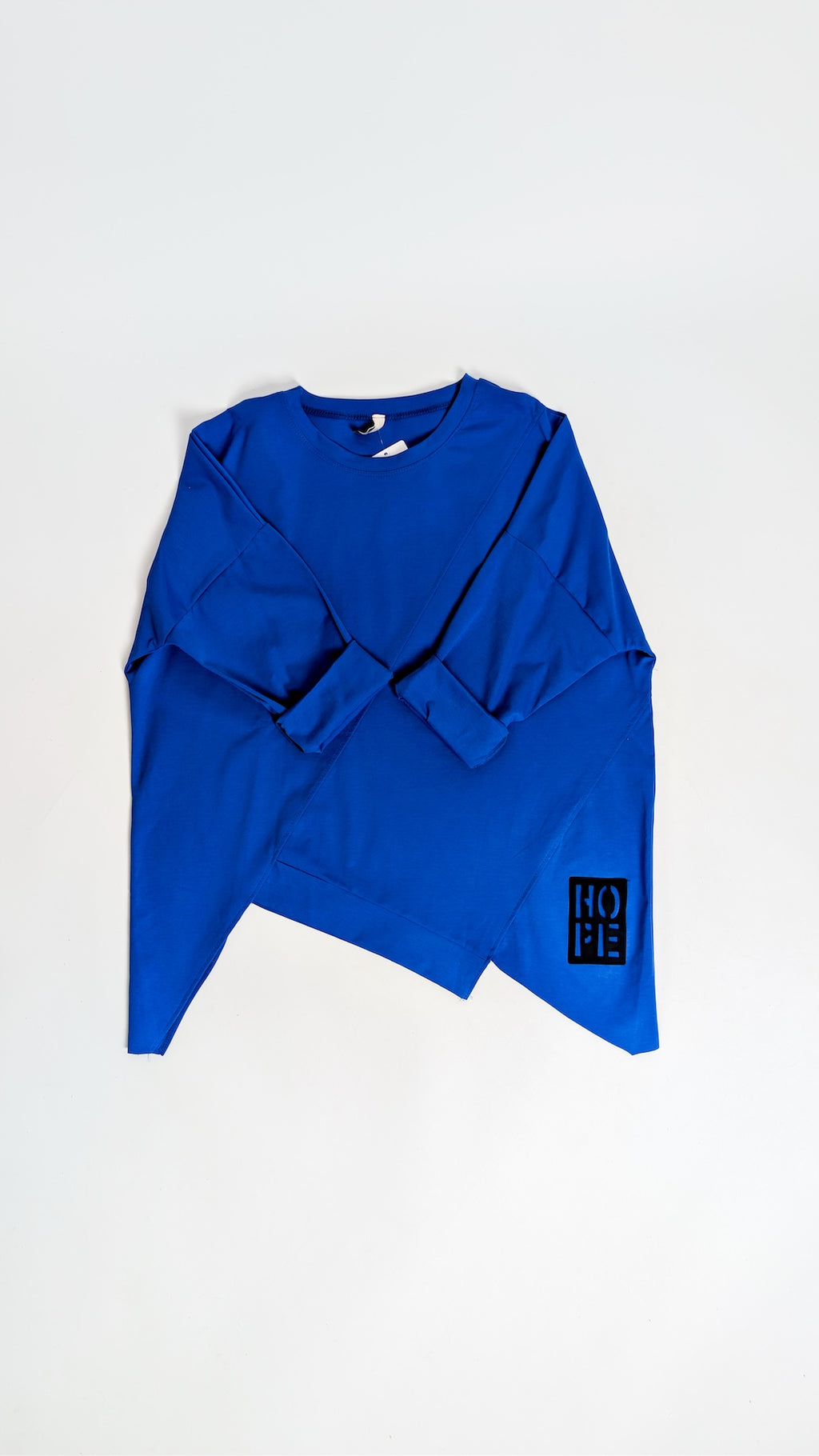 Asimetrična tunika z dolgimi rokavi