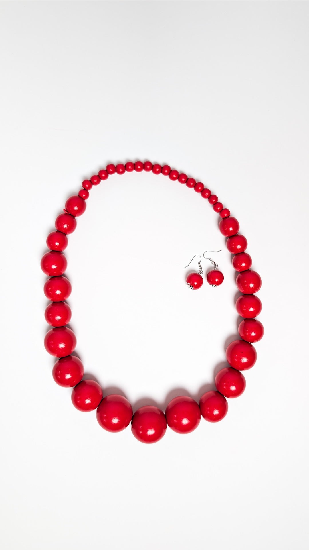 Komplet Red Beads