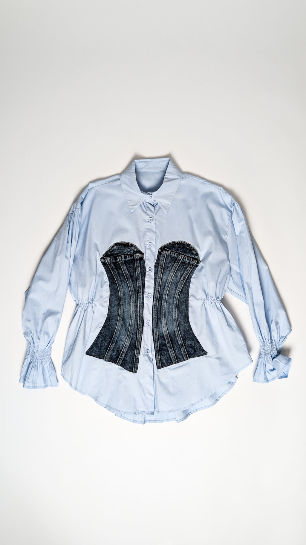 Srajca z jeans korzetom
