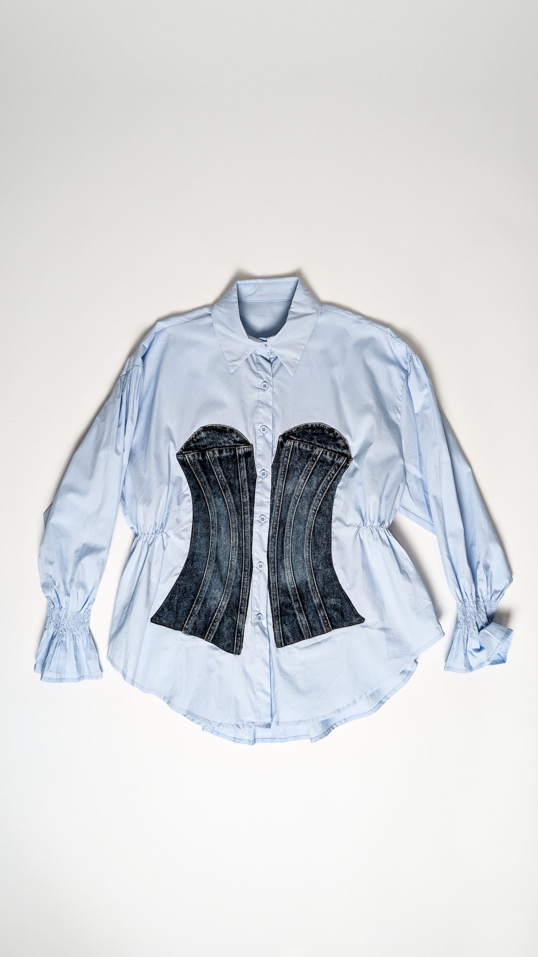 Srajca z jeans korzetom