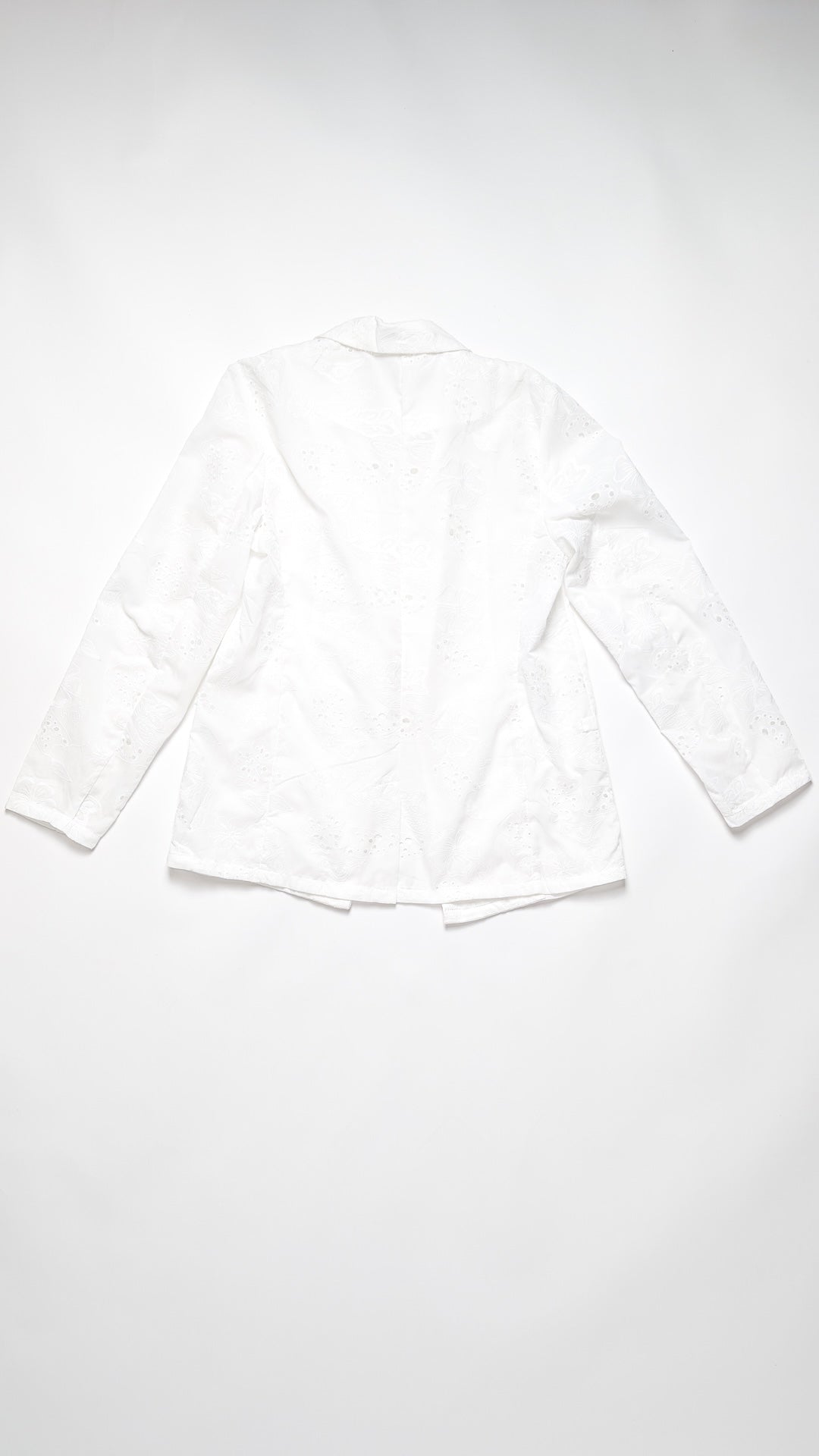 Bel vezen blazer iz bombaža