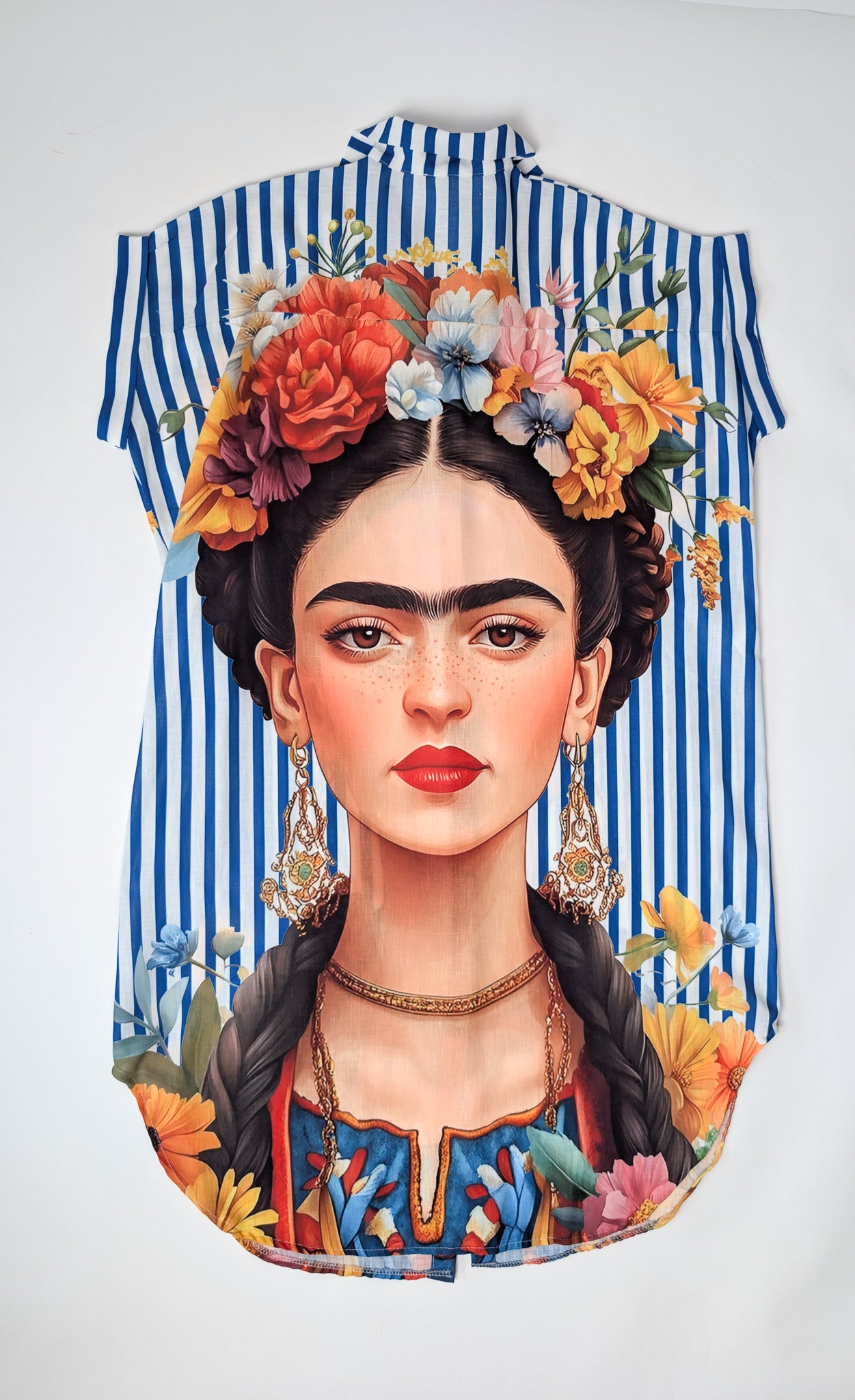 Srajčna obleka z potiskom Fride Kahlo