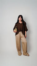 Oversize bluza z V-izrezom